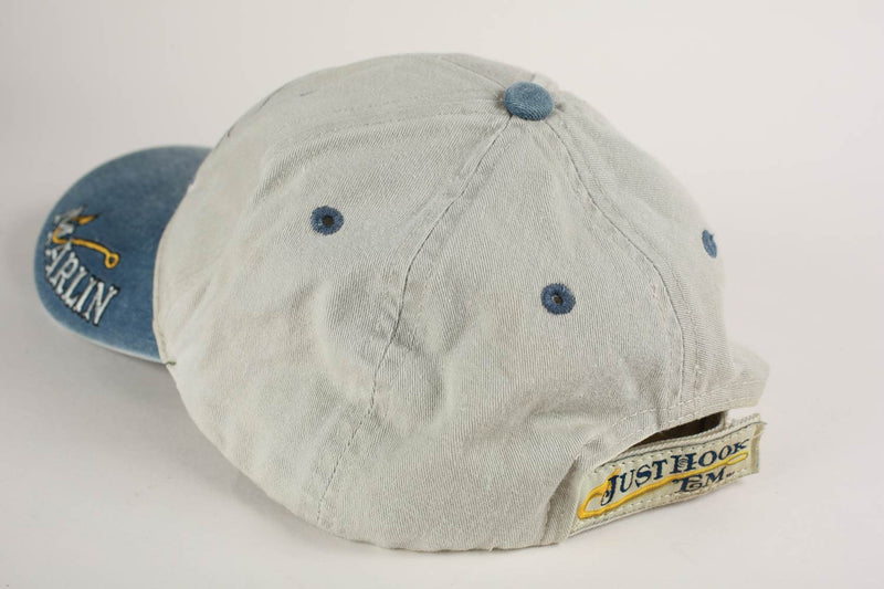 Vintage Embroidered Marlin Velcro Strapback Just Hook Em Hat