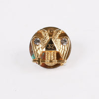 Vintage Masonic 32nd Degree 1/2 Inch Lapel Pin