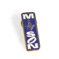 Vintage Masonic Rectangular Enamel Pin