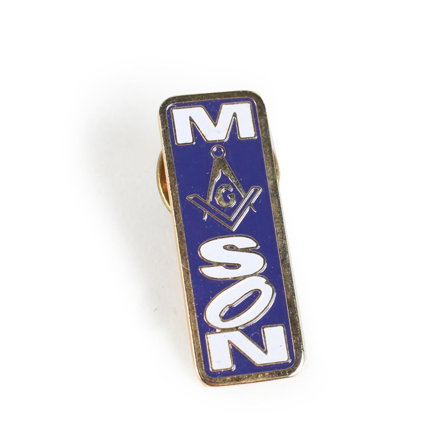 Vintage Masonic Rectangular Enamel Pin