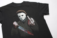 Vintage Michael Myers Middle Finger T-Shirt L
