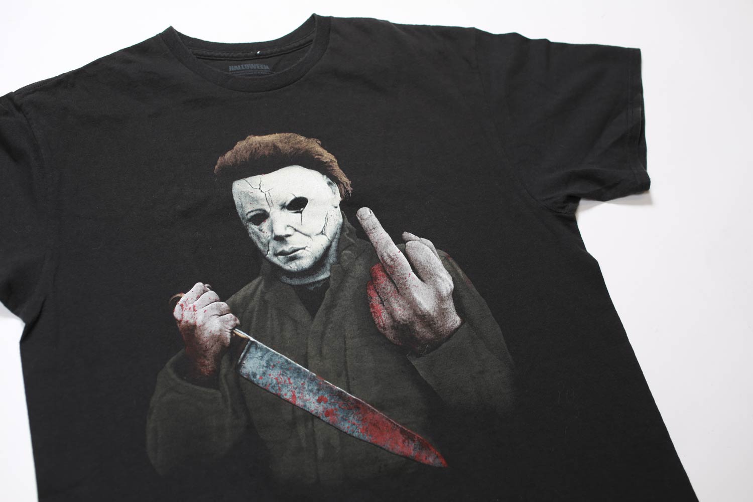 Vintage Michael Myers Middle Finger T-Shirt L