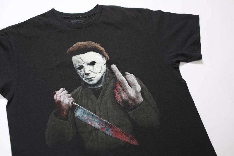 Vintage Michael Myers Middle Finger T-Shirt L