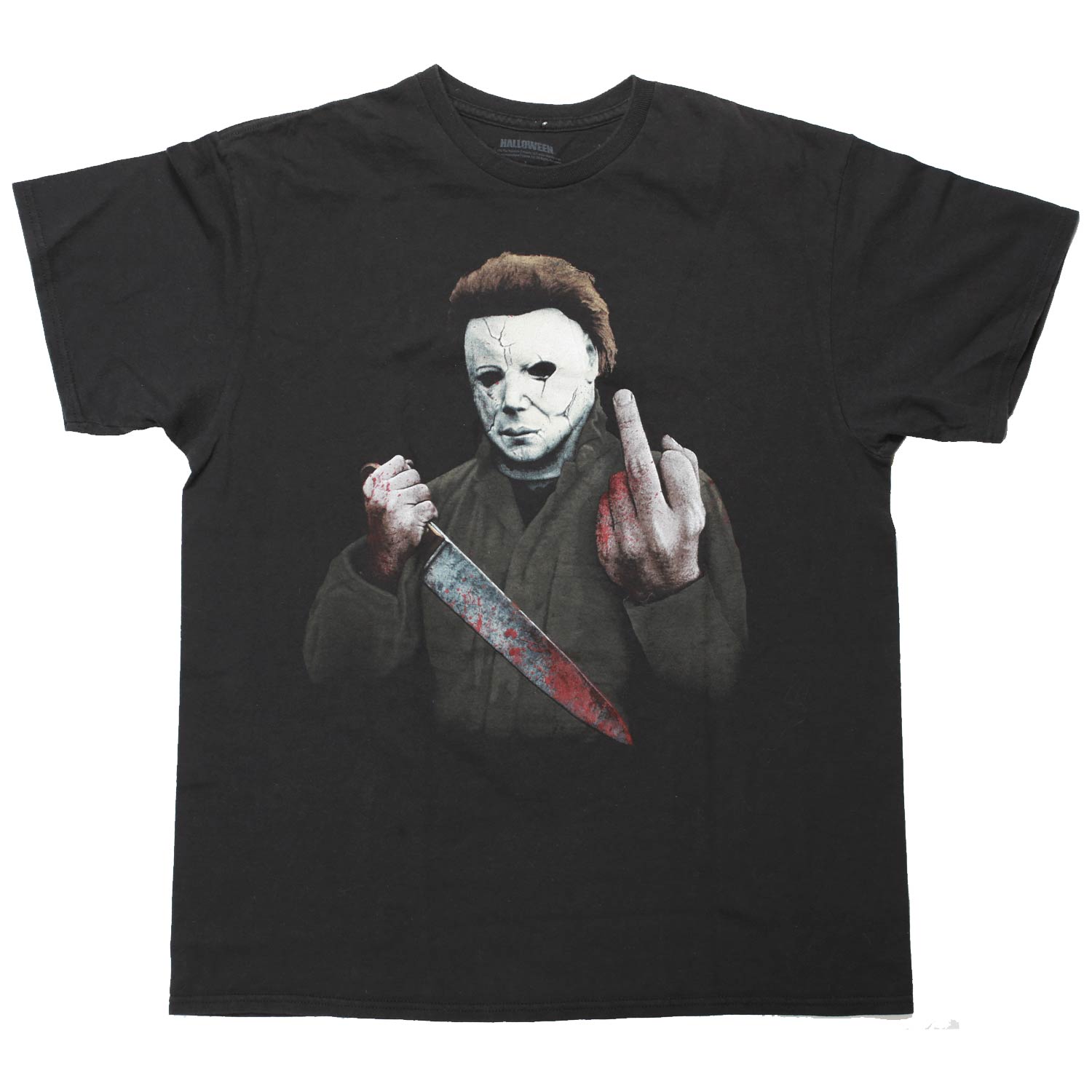 Vintage Michael Myers Middle Finger T-Shirt L