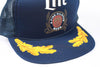 Vintage Miller Lite Mesh Trucker Snapback Hat Navy