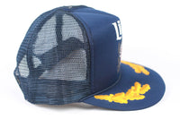 Vintage Miller Lite Mesh Trucker Snapback Hat Navy