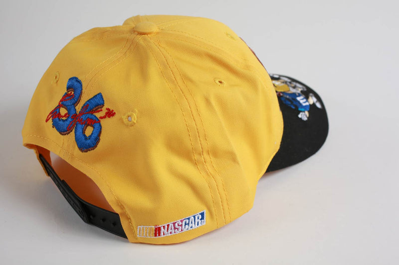 Vintage M&M's Racing Snapback NASCAR Hat Yellow/Black