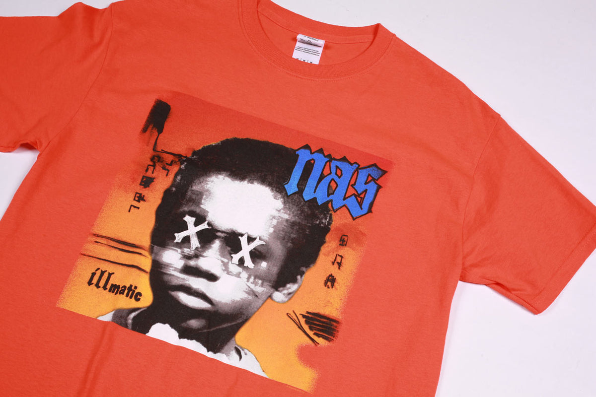 Vintage Nas Illmatic T Shirt Orange M