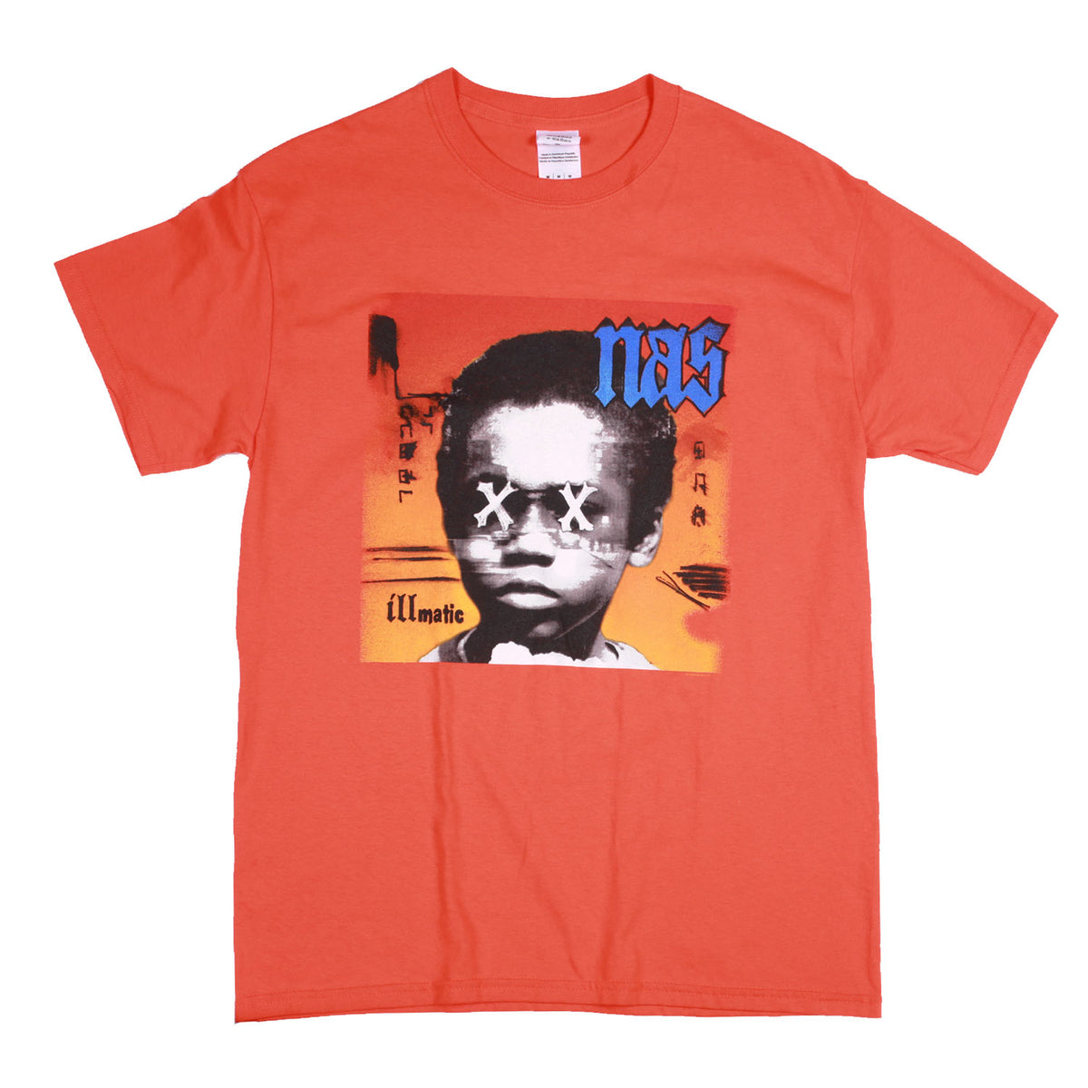 Vintage Nas Illmatic T Shirt Orange M
