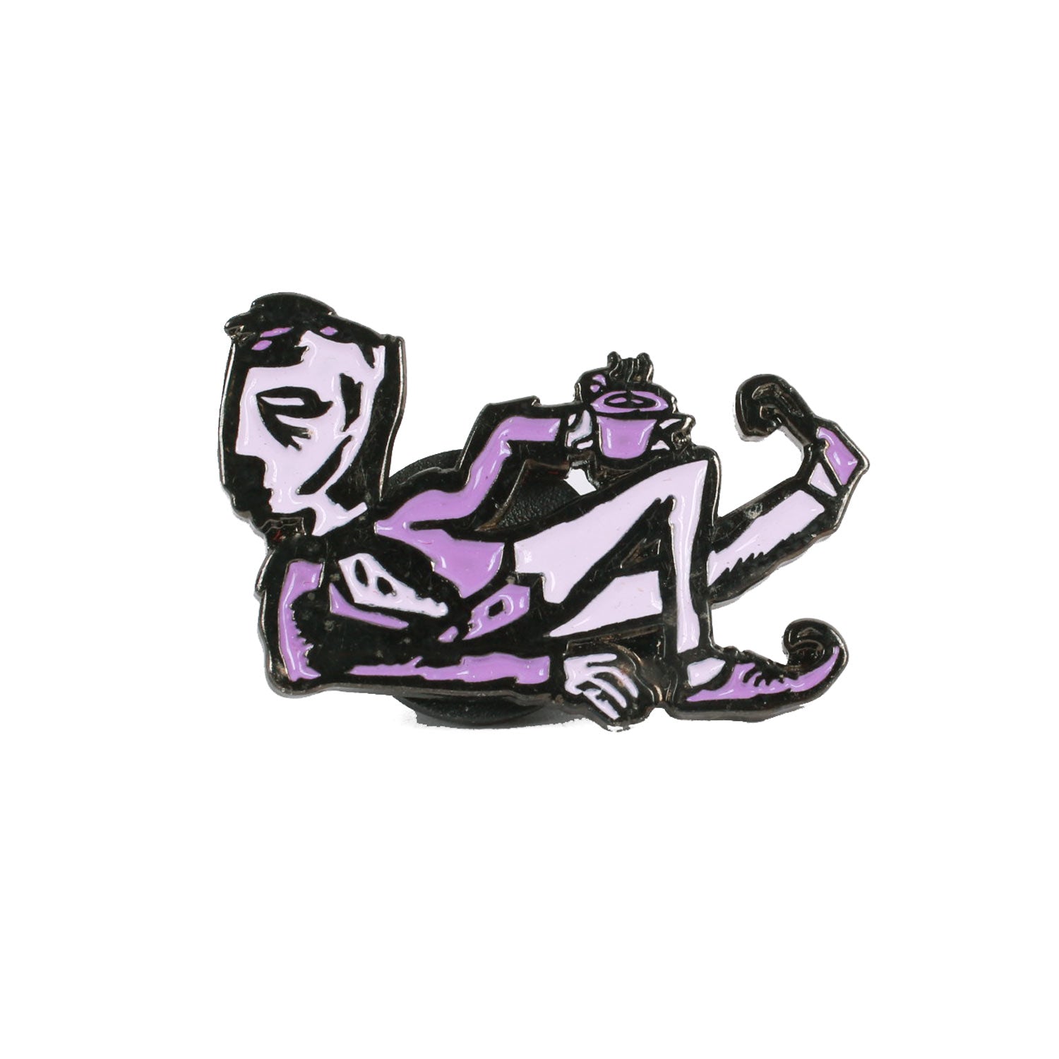 Vintage 2000's Neil Blender Coffee Break Enamel Pin