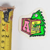 Vintage New Deal Skateboards Sticker Andy Howell Lizard Height