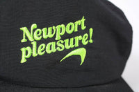 Vintage Newport Cigarettes Pleasures Nylon Snapback Hat Black