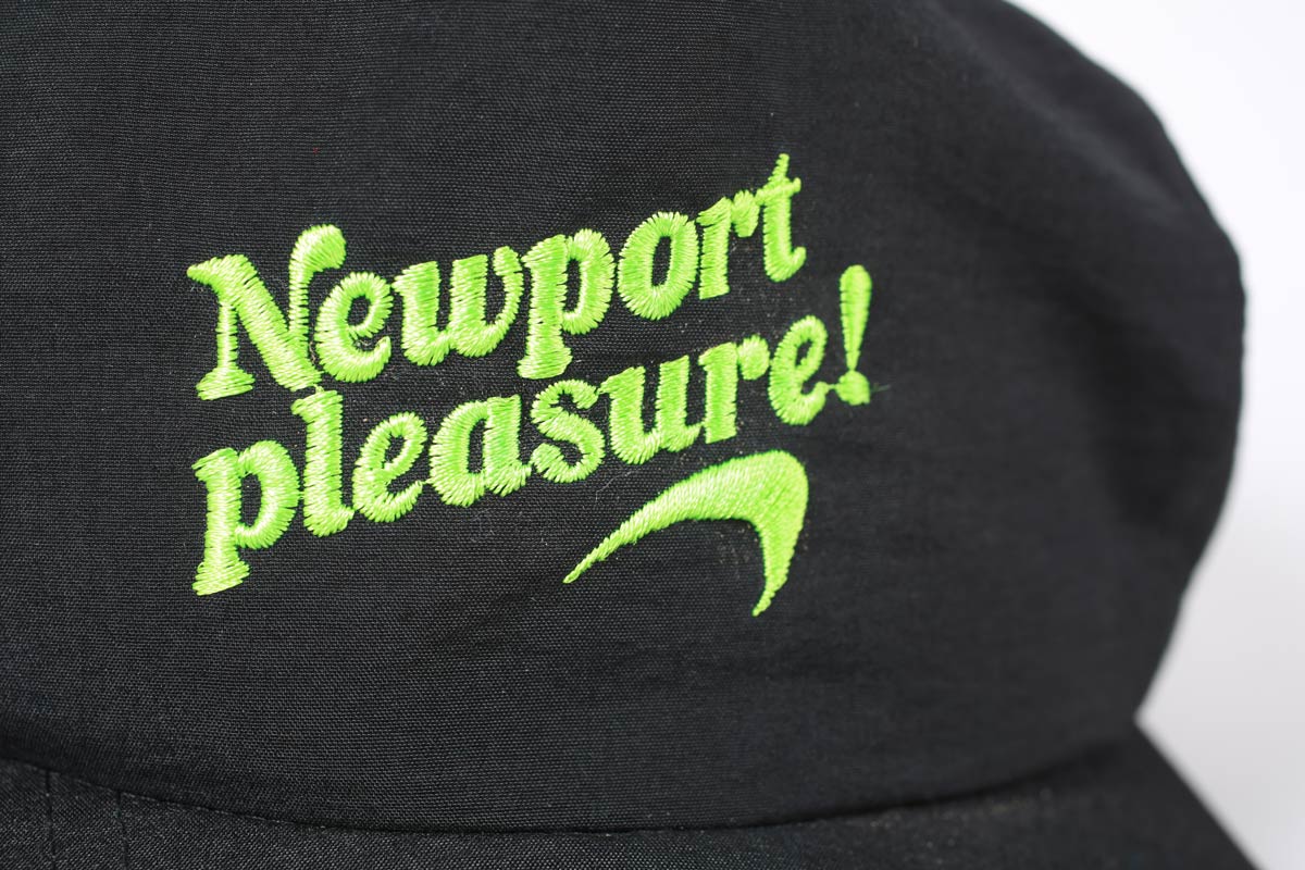 Vintage Newport Cigarettes Pleasures Nylon Snapback Hat Black