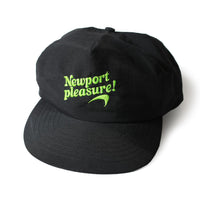 Vintage Newport Cigarettes Pleasures Nylon Snapback Hat Black