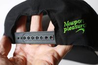 Vintage Newport Cigarettes Pleasures Nylon Snapback Hat Black
