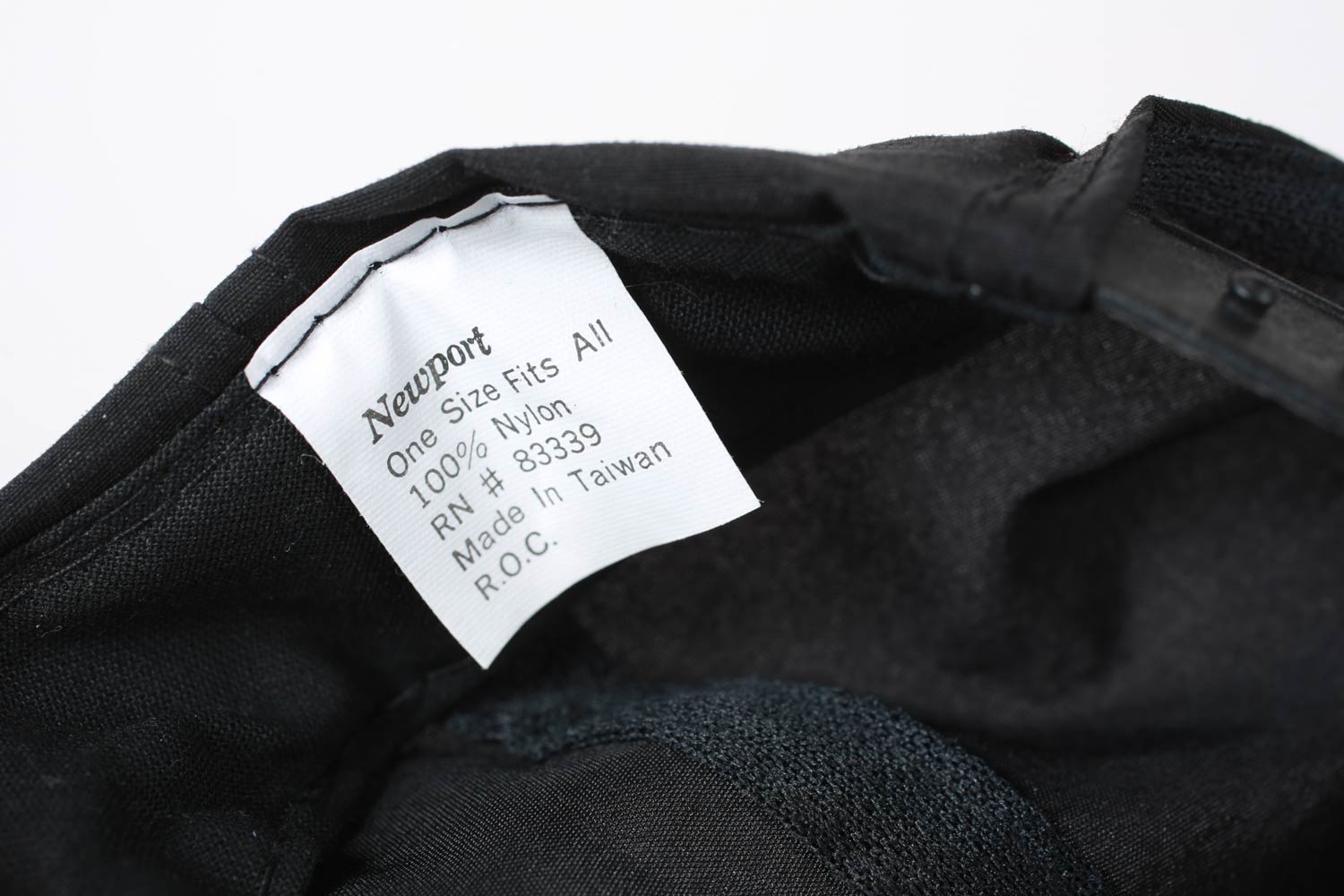 Vintage Newport Cigarettes Pleasures Nylon Snapback Hat Black