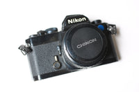 Vintage Nikon FM Black 35mm Film Camera with 50mm F/1.8 Nikon Pancake Lens