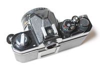 Vintage Nikon FM Black 35mm Film Camera with 50mm F/1.8 Nikon Pancake Lens