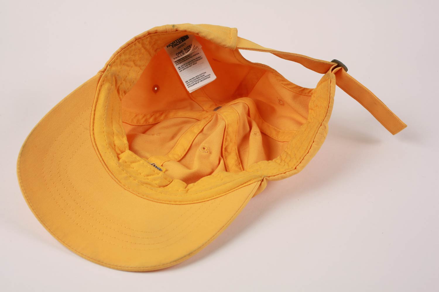 Vintage North Face Strapback Hat Yellow
