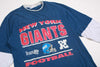 Vintage NY Giants Double-Sleeve 1993 NFL Tee Blue L