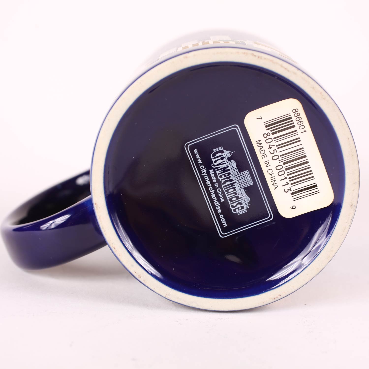Vintage New York City Twin Towers Coffee Mug Navy