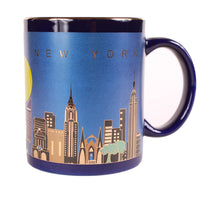 Vintage New York City Twin Towers Coffee Mug Navy