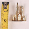 Vintage 1980's NYC Twin Towers Studded Broach Pin