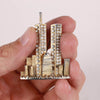 Vintage 1980's NYC Twin Towers Studded Broach Pin