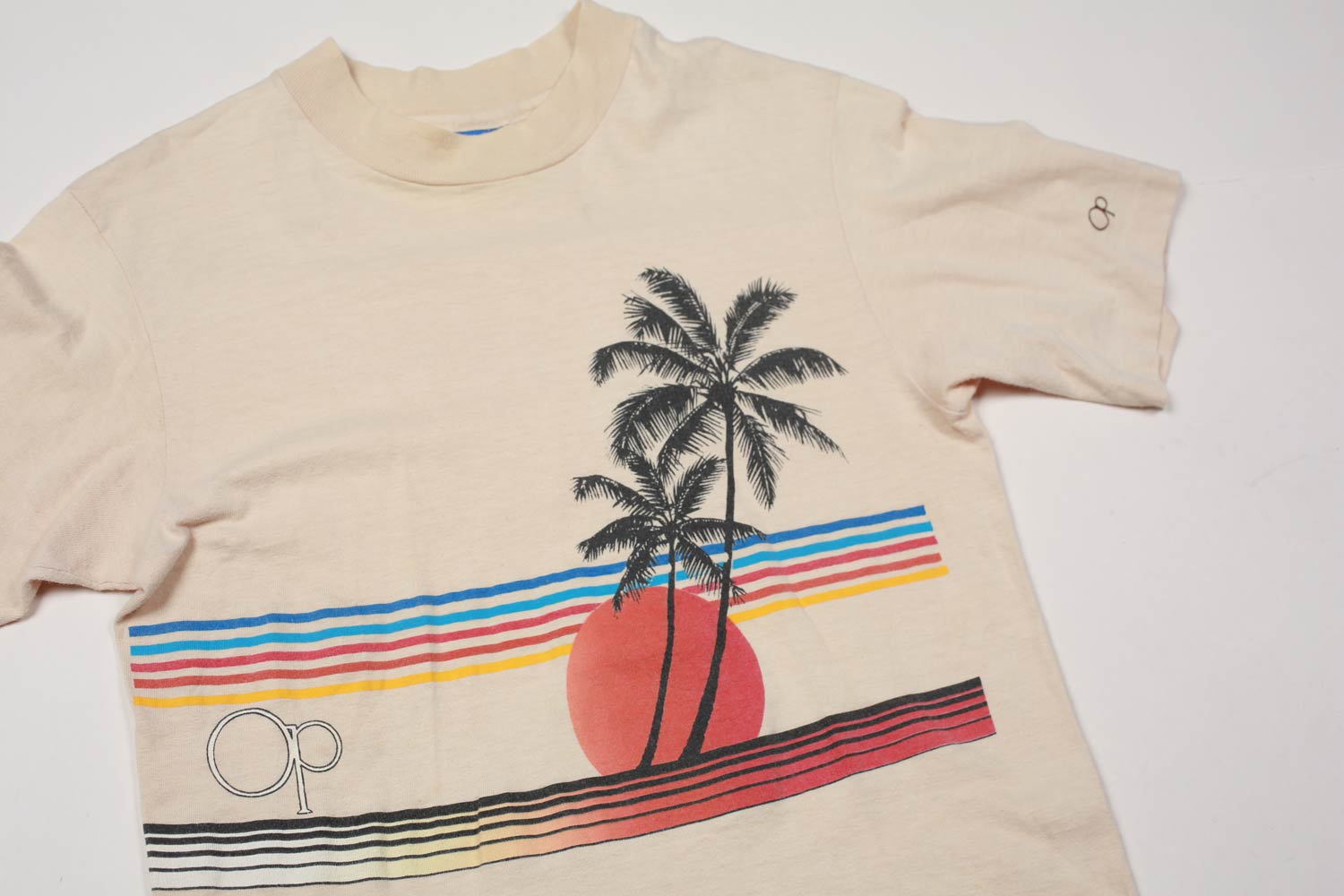 Vintage 1980's Ocean Pacific Tee Cream S