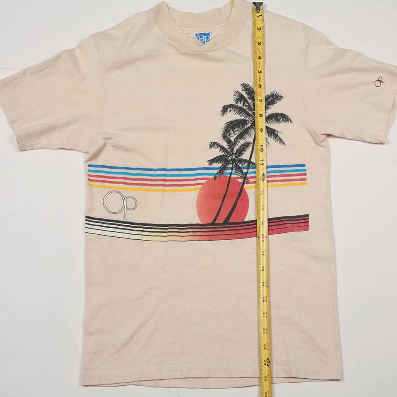 Vintage 1980's Ocean Pacific Tee Cream S