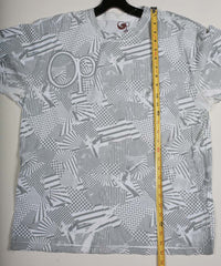 Vintage Ocean Pacific All-Over-Print Tee White L