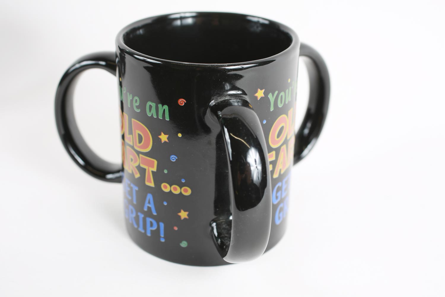 Vintage Old Fart Triple Handled Coffee Mug