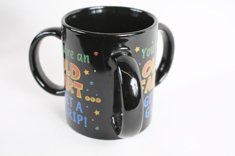Vintage Old Fart Triple Handled Coffee Mug