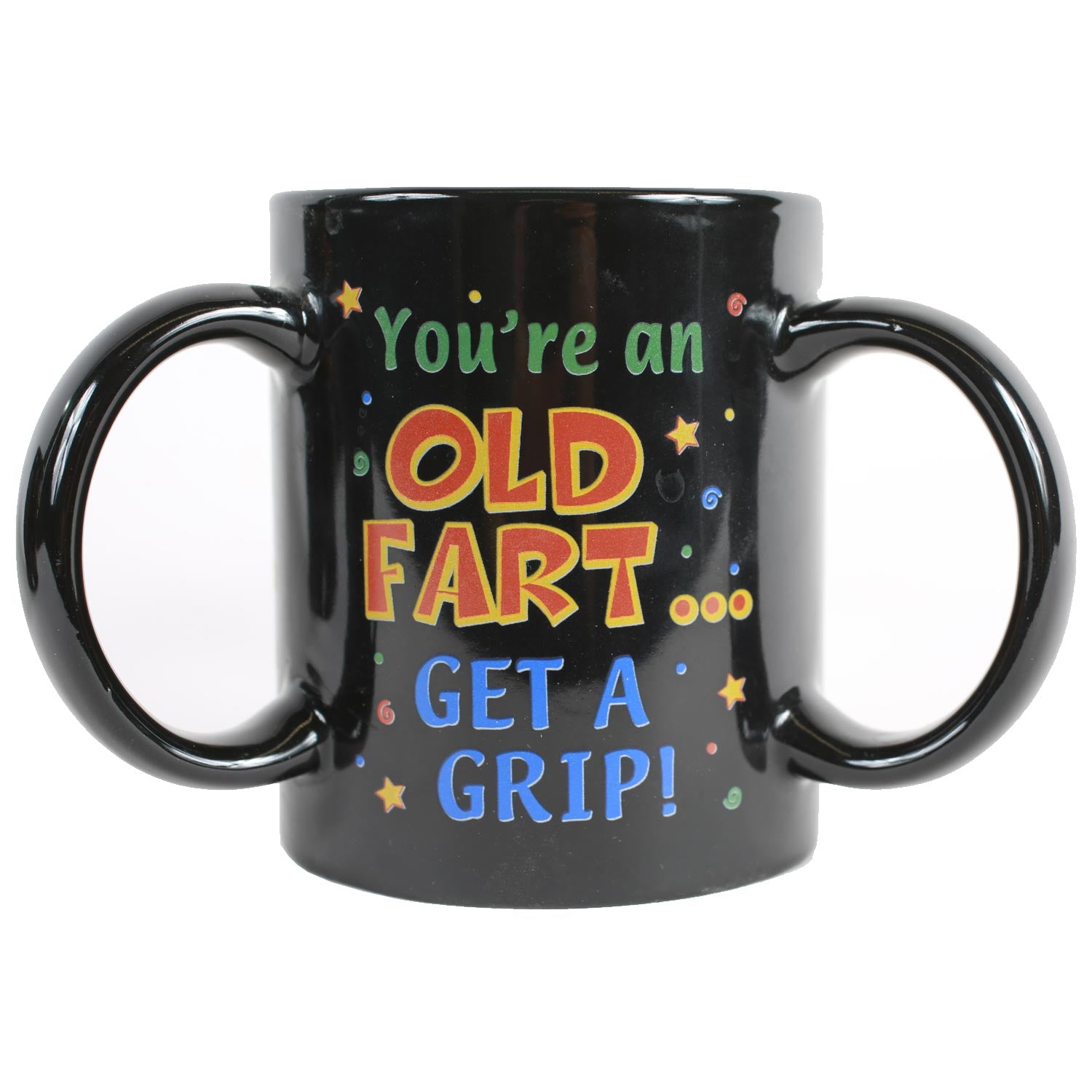 Vintage Old Fart Triple Handled Coffee Mug