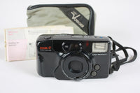Vintage Olympus Infinity Zoom 210 35mm Point & Shoot Camera W/ Bag