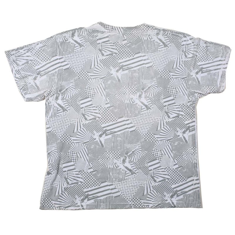 Vintage Ocean Pacific All-Over-Print Tee White L