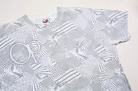 Vintage Ocean Pacific All-Over-Print Tee White L