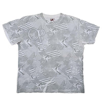 Vintage Ocean Pacific All-Over-Print Tee White L