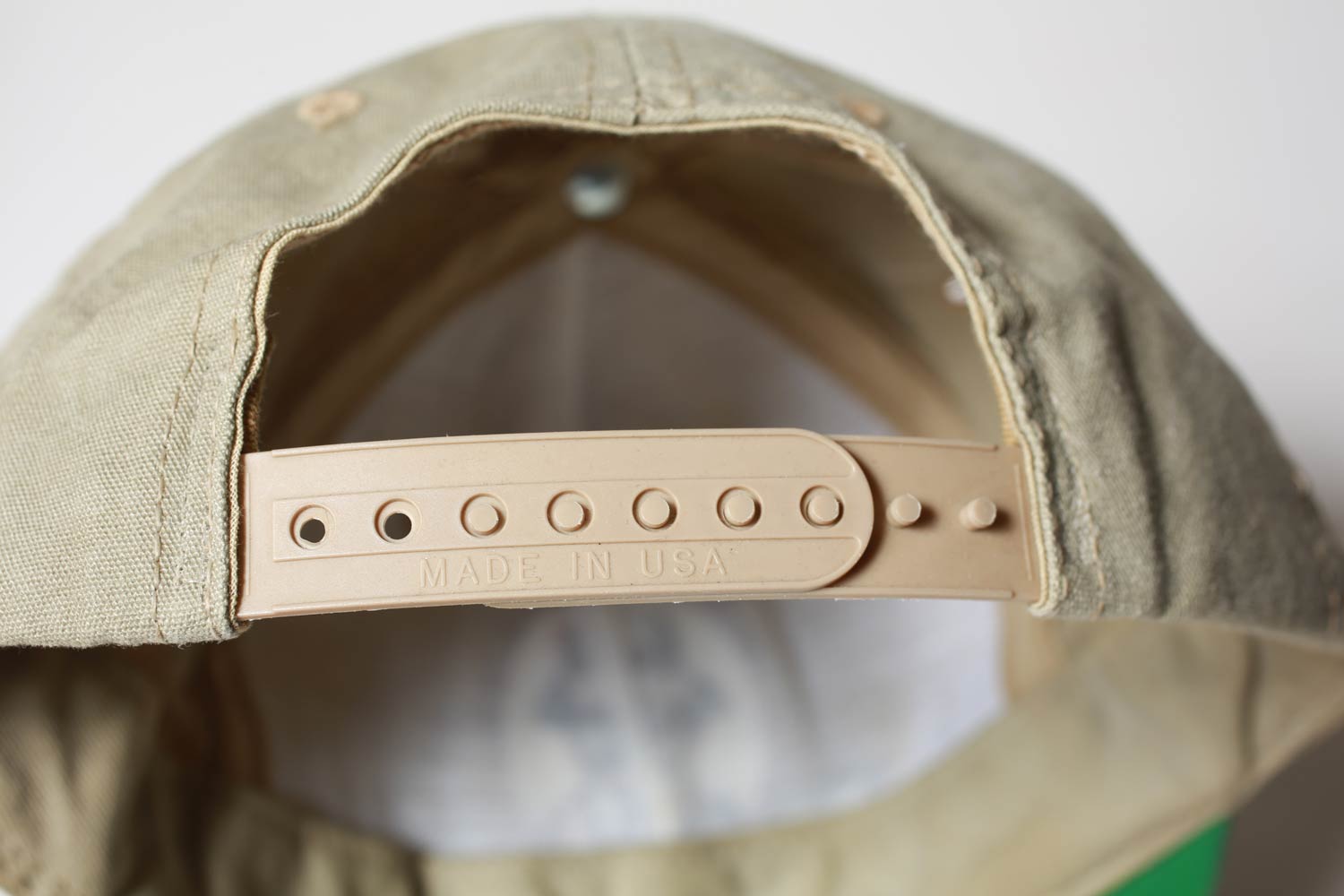 Vintage Panama Jack Snapback Hat Khaki and Green