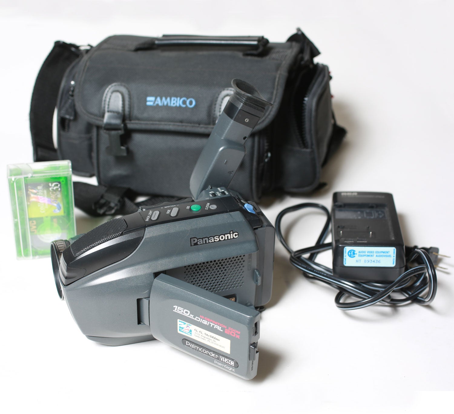 Vintage Panasonic PV-L650D Palmsight VHS-C Video Camera