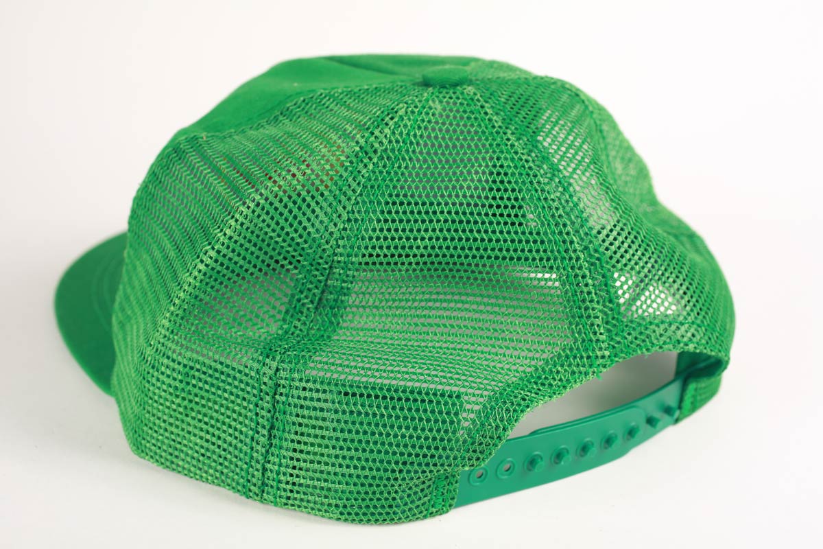 Vintage Pear USA Mesh Trucker Snapback Hat Green