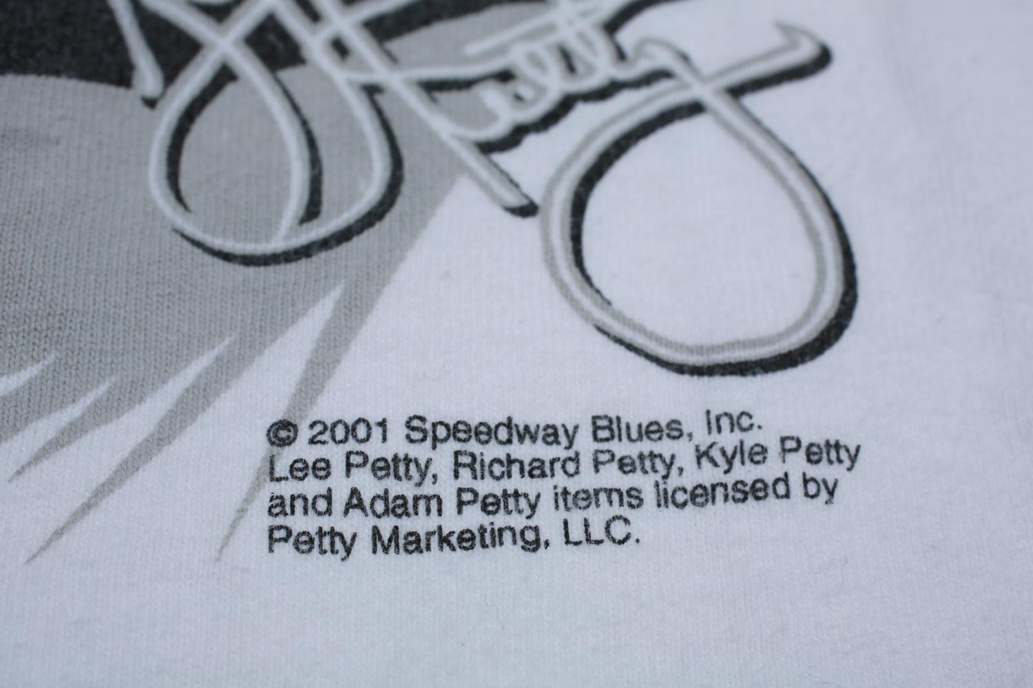 Vintage Petty Generations Nascar Double Sided Tee White XL