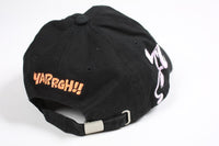 Vintage Pink Panther Embroidered Strap Back Hat Black