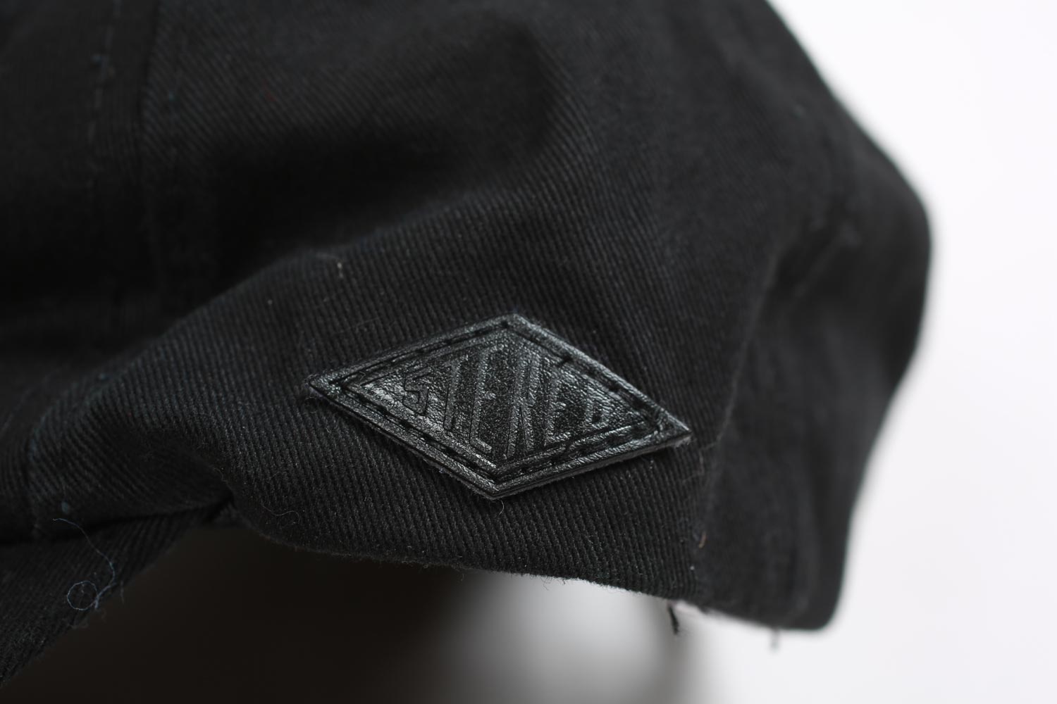Vintage Pink Panther Embroidered Strap Back Hat Black