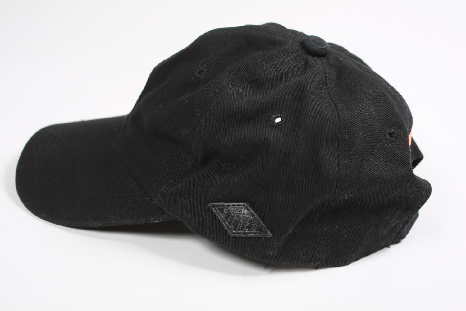 Vintage Pink Panther Embroidered Strap Back Hat Black