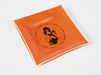 Vintage Playboy Club Ashtray Orange and Black