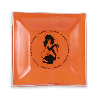 Vintage Playboy Club Ashtray Orange and Black