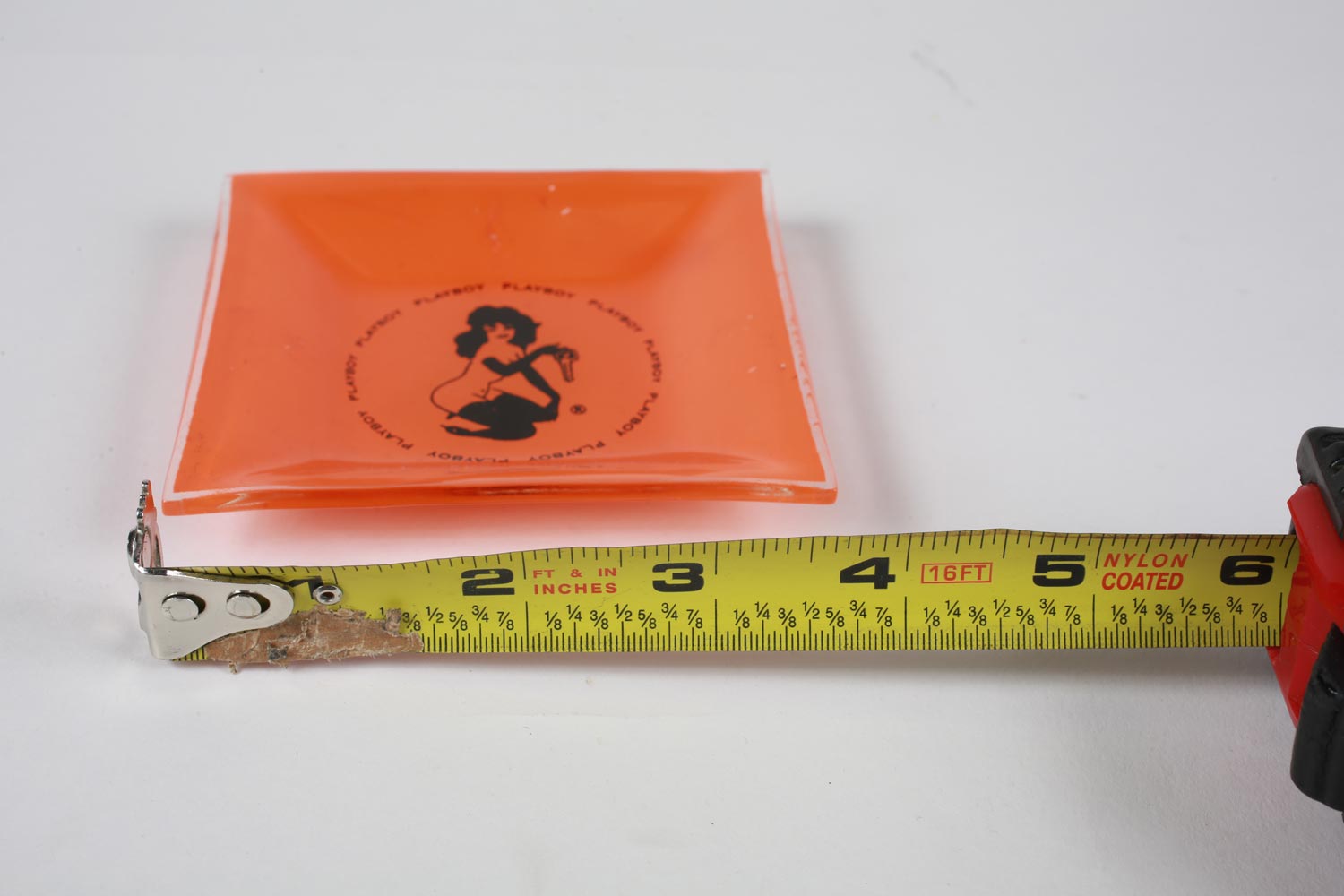 Vintage Playboy Club Ashtray Orange and Black