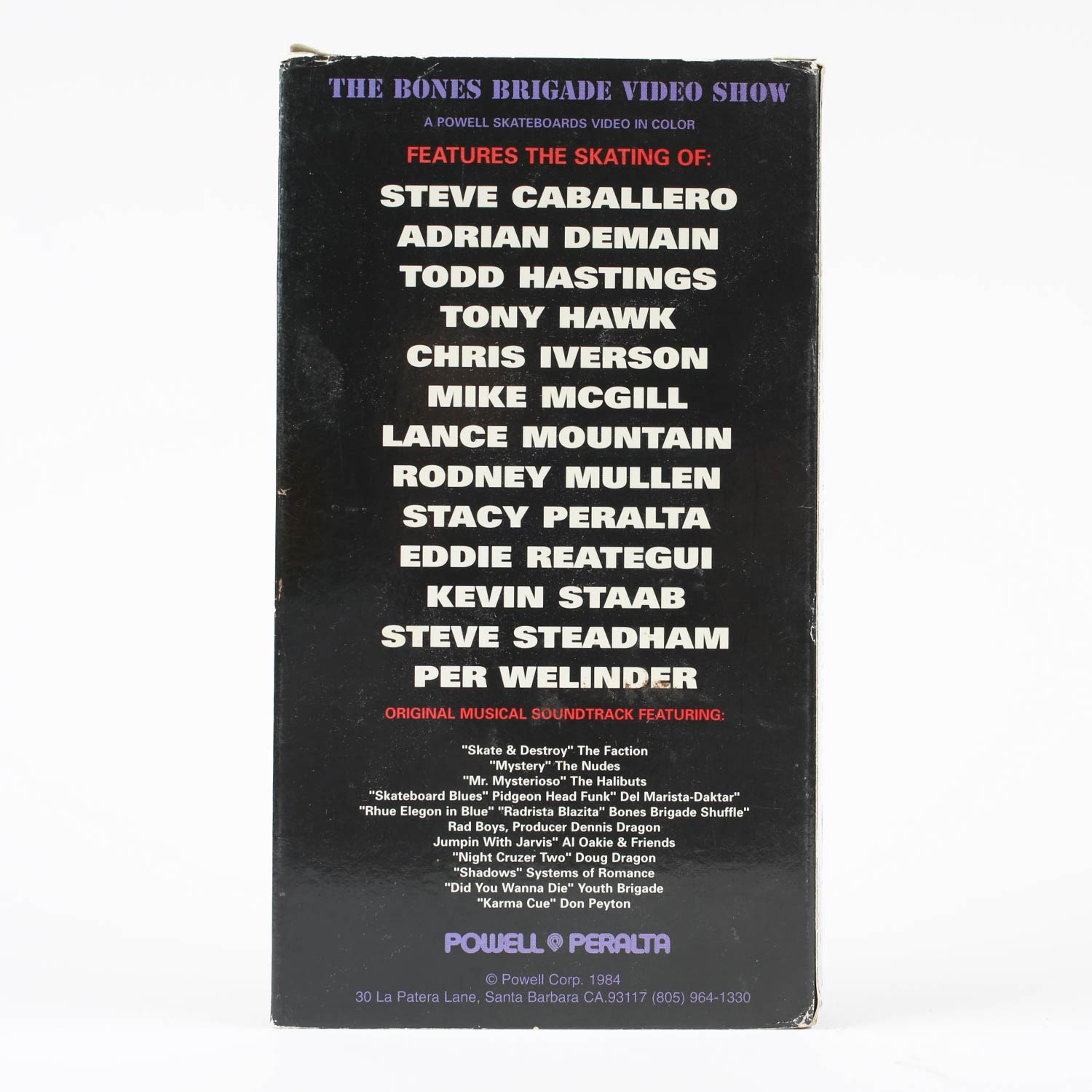 Vintage Powell Peralta Bones Brigade Video Show VHS