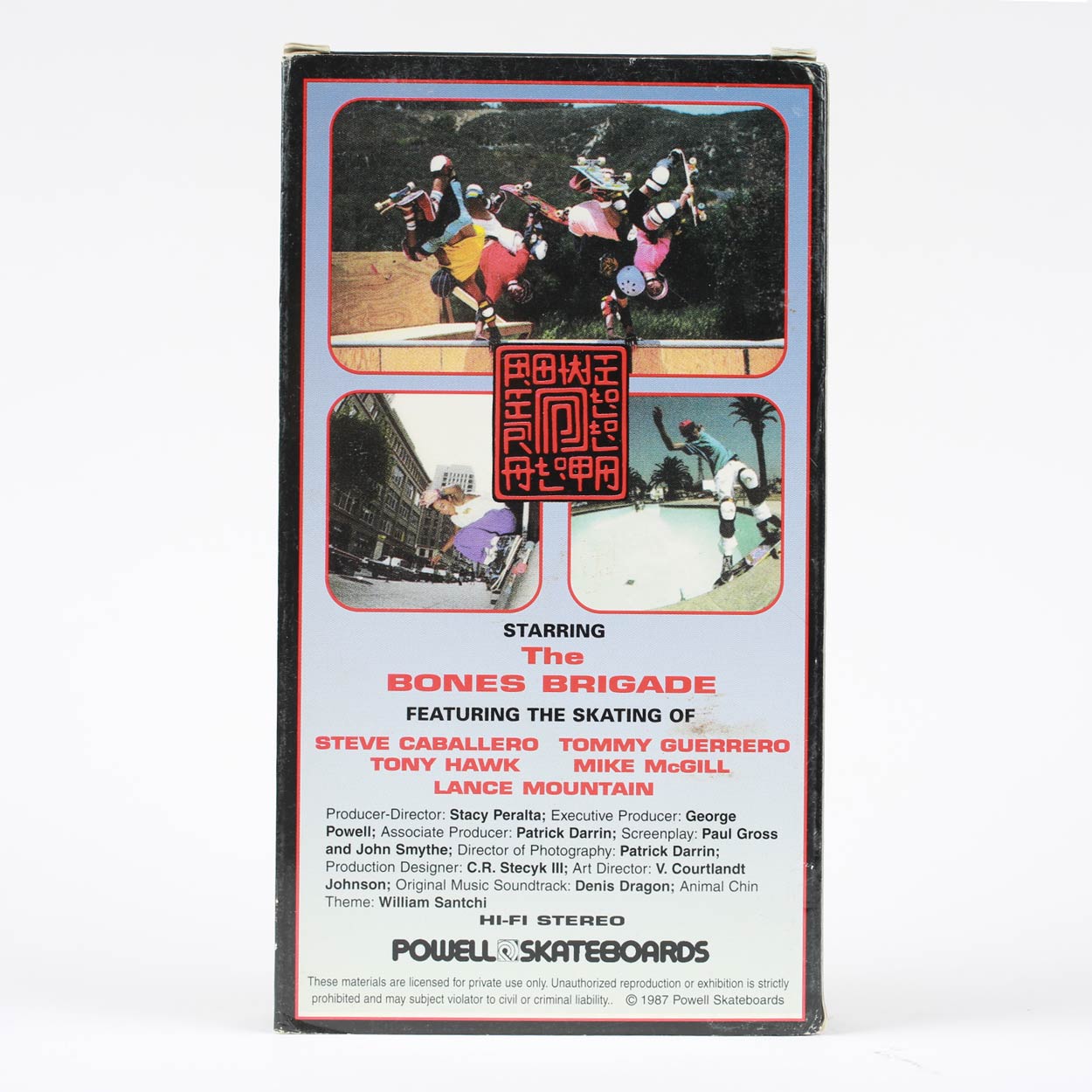 Vintage Powell Peralta Skateboards Animal Chin VHS Video 1987